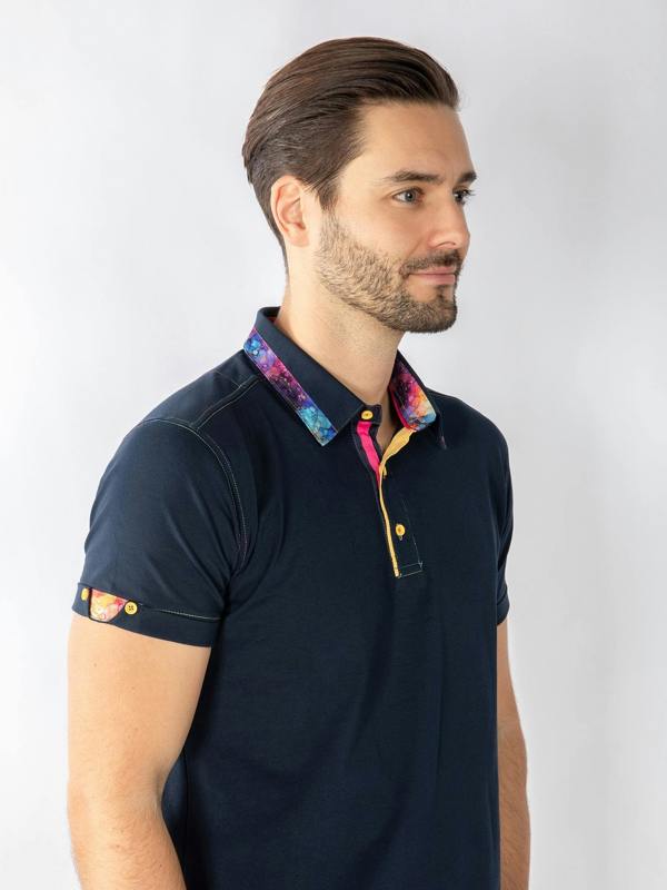 SIGNATURE POLO SHIRT WITH BUBBLE INSERT - Claudio Lugli Shirts