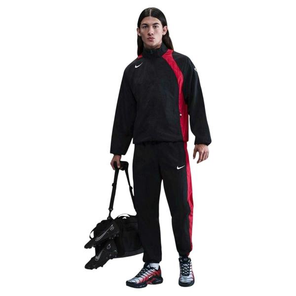Nike Mens Total 90 Water Repellent Track Jacket - Black/Red - 