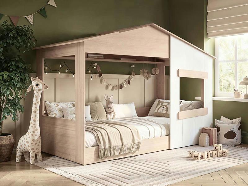 Flair Dreamland House Bed Oak
