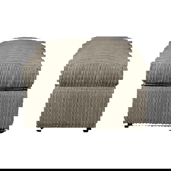 SQUAREBOXX Dylan Jumbo Cord Fabric Footstool in Coffee