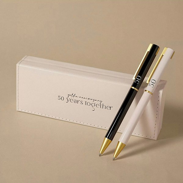 T. H. Baker Amore 50 Years Together Set Of 2 Pens Gift AM27750