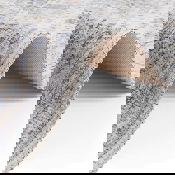 Nain Oriental-Optic Grey Rug – Vintage Medallion