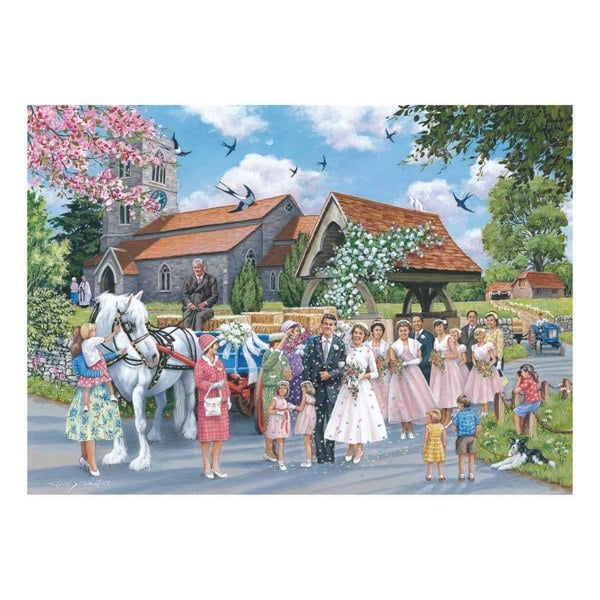 The House of Puzzles Country Wedding 1000 Piece Jigsaw Puzzle