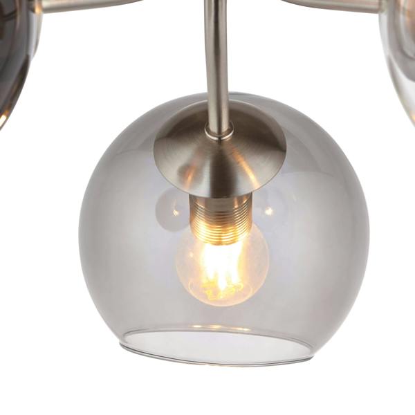 Pagazzi Lighting Branco 3 Light Semi-Flush Ceiling Light