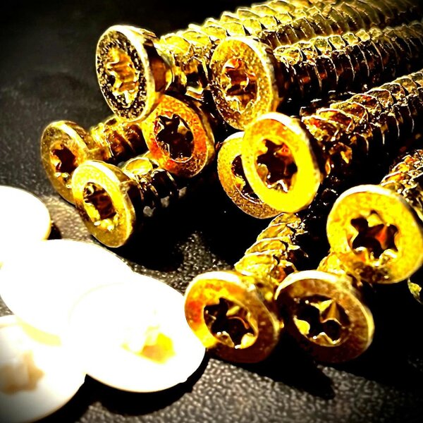 Fixaball Masonry Frame Staircase Screw Plus Cap Countersunk ZYP