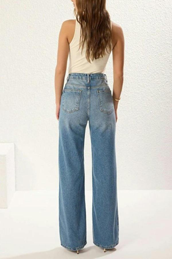 WOVCOR High Waist Wide Leg Jeans