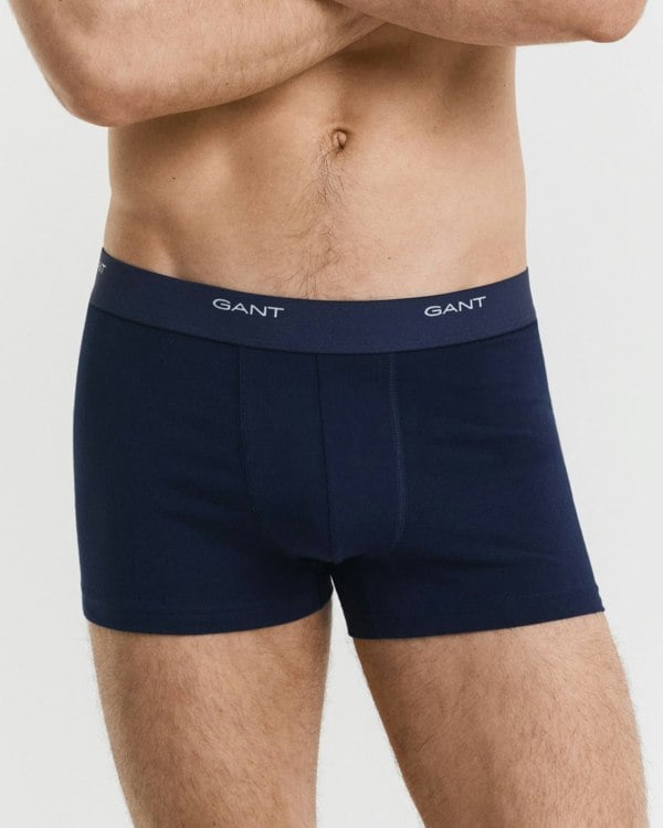 GANT 3-Pack Mens Core Trunks with Logo Waistband - 105 Multicolour