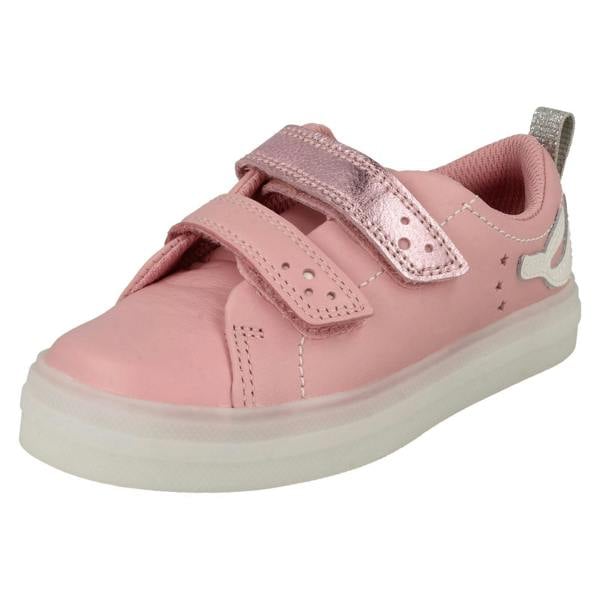 Clarks Girls Clarks Mermaid Detailed Light Up Shoes Flare Shell Lo T