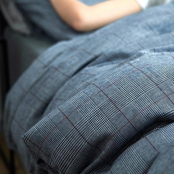 CA714 Linen Duvet Cover + Bed Sheet + 2 Pillowcases, King, More Patterns Available-Weilai Concept-Pattern 3-Weilai Concept