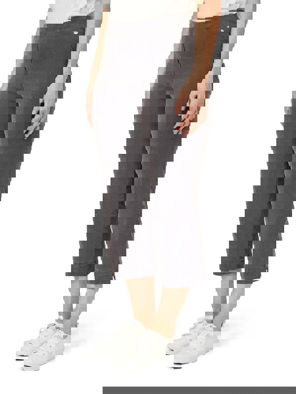 PennyPlain Wide Cropped Jegging - Pewter Wash