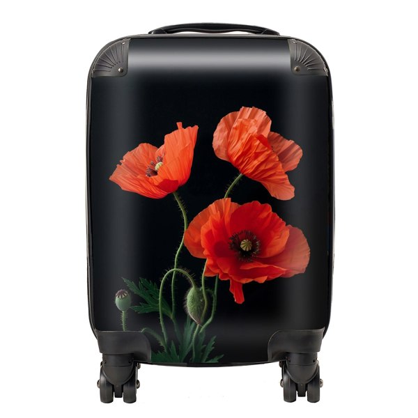 Warren Reed Poppies Suitcase