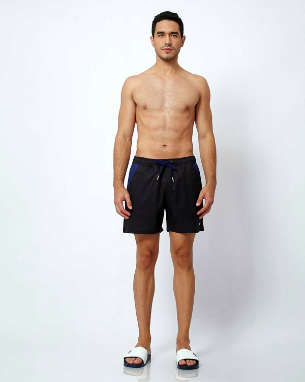 Randy Cow Charcoal - Swim Shorts with Waterproof Pocket