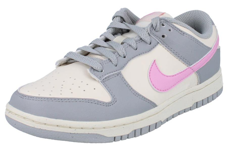 Nike Womens Dunk Low Next Nature Womens Trainers Dd1873 Sneakers Shoes  002 - Light Smoke Grey Pink Rise 002 - Photo 0