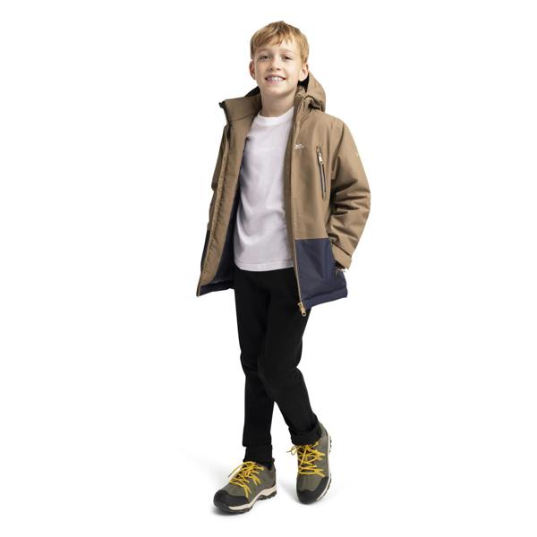 Trespass Boys Franzz Padded Waterproof Jacket - Brownie - 