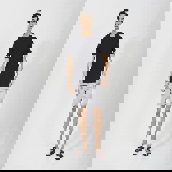 Brave Soul White 2 Pack Crew Neck T-Shirts - White Image 4