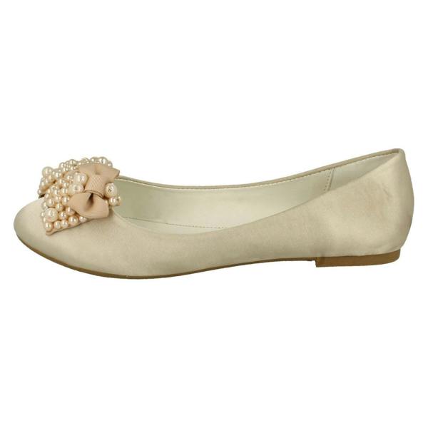 Spot On Ladies Spot On Bow Ballerina Flats F80090