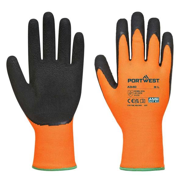 Grip 13 Latex Foam Hi-Vis Glove (Pack of 12) - Hi-Vis Trousers