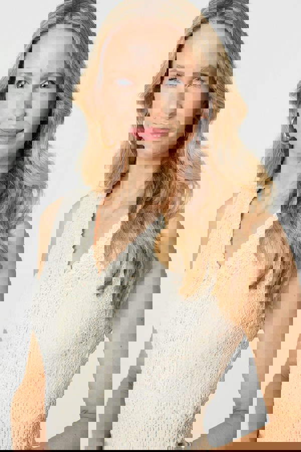 White | Lace Detail Sleeveless Tiered Maxi Dress