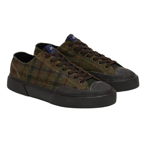 Superga Unisex Adult 2432 Works Patchwork Wool Trainers - Green/Dark Brown