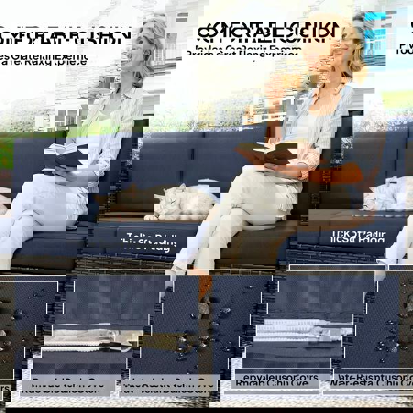 Three-seater Rattan Sofa