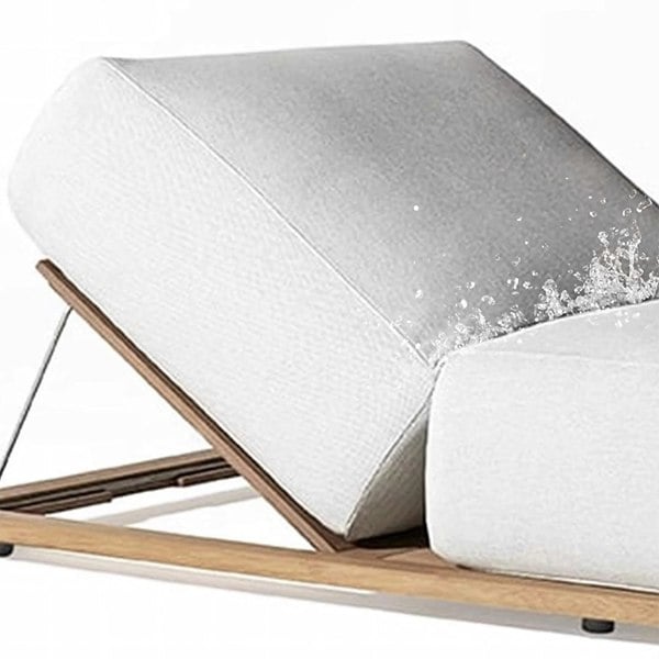 Gallo Reclinable Sun Lounger, Teak Wood, Outdoor-Weilai Concept