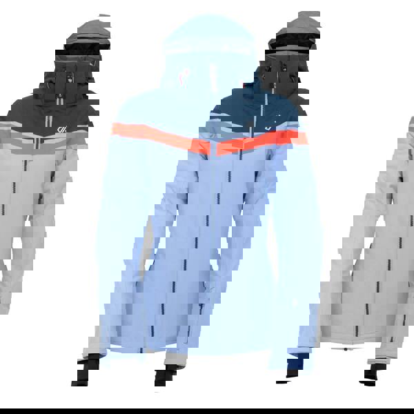 Dare 2B Womens/Ladies Flurry Ski Jacket - Hydrangea Blue/Red Sky - 