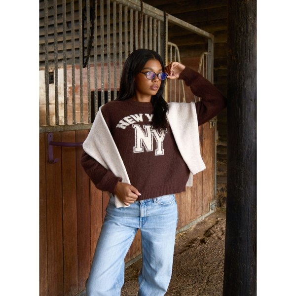 Pink Vanilla Knitted New York Jumper