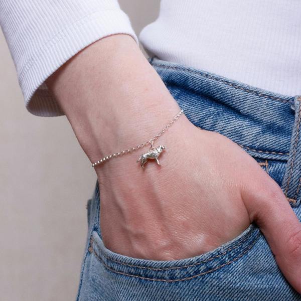 Mylee London Cocker Spaniel Chain Bracelet - Personalised - Sterling Silver