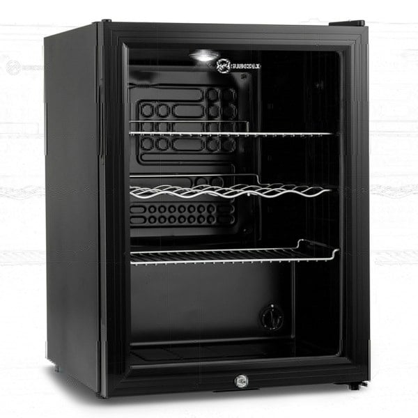 Subcold Super 65 litre beer drinks fridge black interior and led light