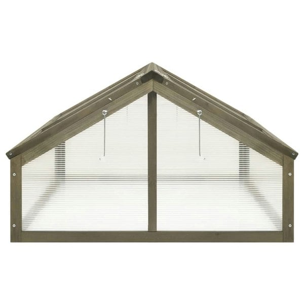 Berkfield Greenhouse Grey 114x80x50 cm Firwood