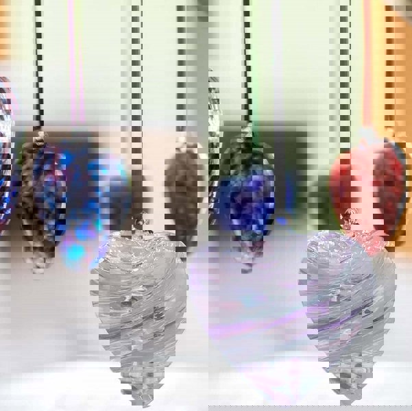 8cm Friendship Heart - Bestie - Pearl