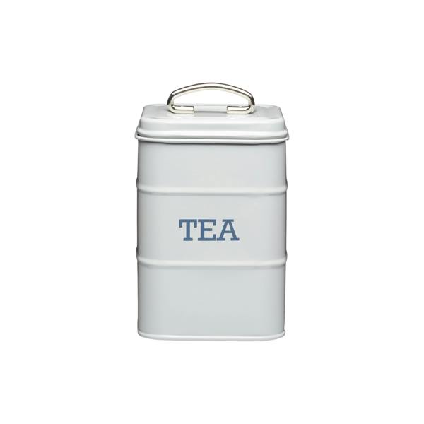 KitchenCraft Living Nostalgia French Grey Tea Tin