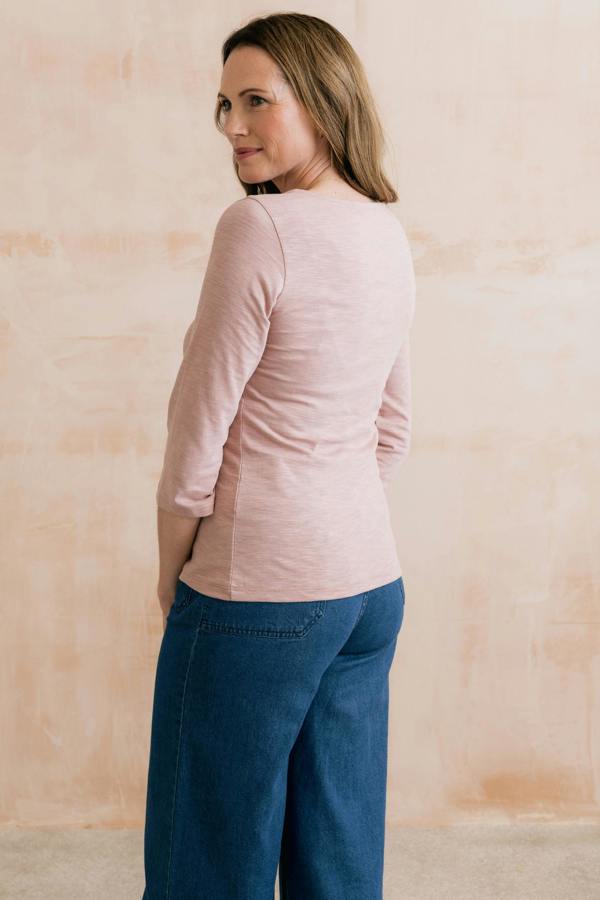 Lily & Me Monica Organic Cotton Jersey Top Soft Pink