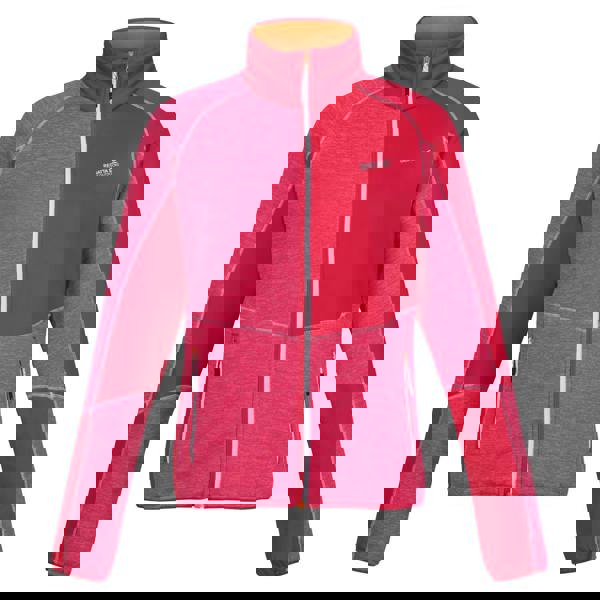 Regatta Womens Lindalla VII Marl Full Zip Fleece Jacket - Flamingo Pink/Pink Potion