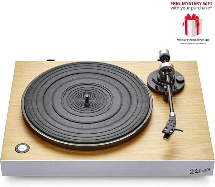 Roberts Radio STYLUSLUXE Direct Drive Turntable Built In Preamplifier – Free Gift RRP £20