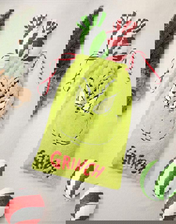 The Grinch Unisex Kids Green Character Drawstring Bag (One Size)