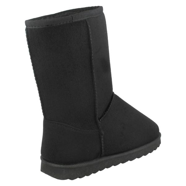 Spot On Girls Spot On Mid Leg Faux Fur Fleece Lined Boots