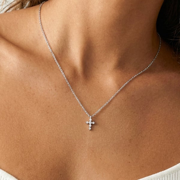 MUCHV Dainty Cross Necklace