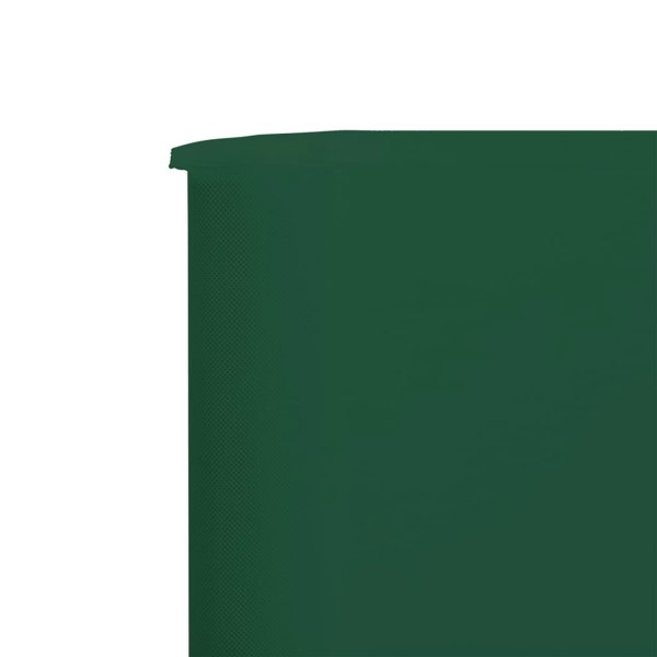 Berkfield 9-panel Wind Screen Fabric 1200x80 cm Green