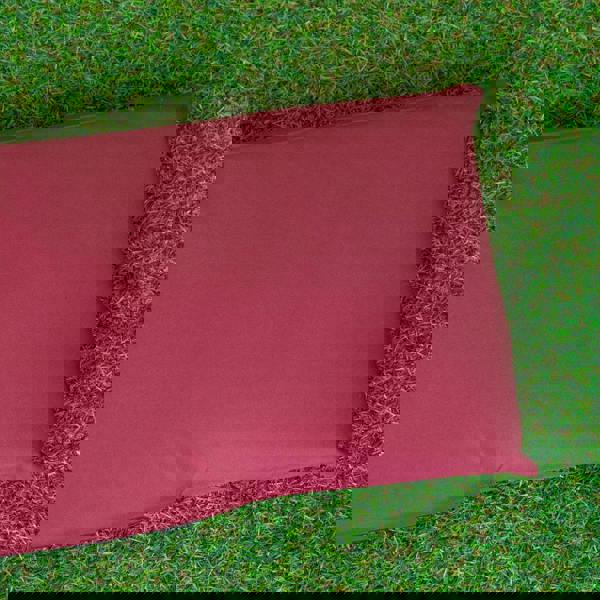 Samuel Alexander 99 x 20 x 5cm Cushion Back for 2 Seater Wooden Garden Bench in Burgundy