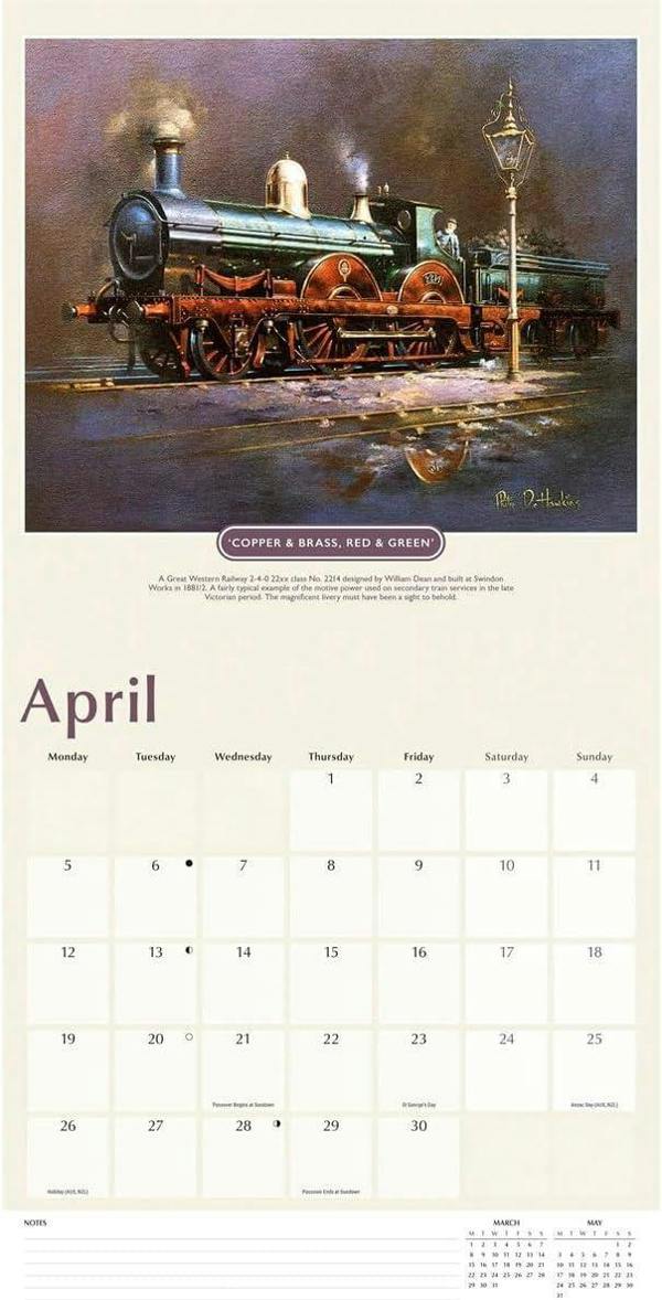 Romance Of Steam Calendar 2027