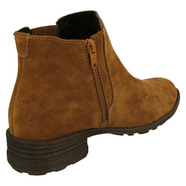 Hush Puppies Ladies Hush Puppies Block Heeled Ankle Boots Madisyn