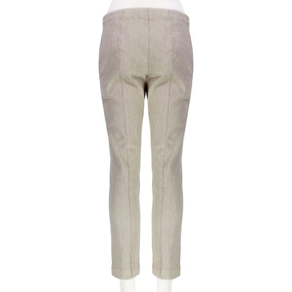 The Row oatmeal clay tone trousers denim cropped pants
