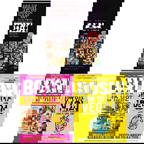 BOSH Simple recipes [Hardcover], BOSH on a Budget, BOSH How to Live Vegan By Henry Firth and Ian Theasby 3 Books Collection Set
