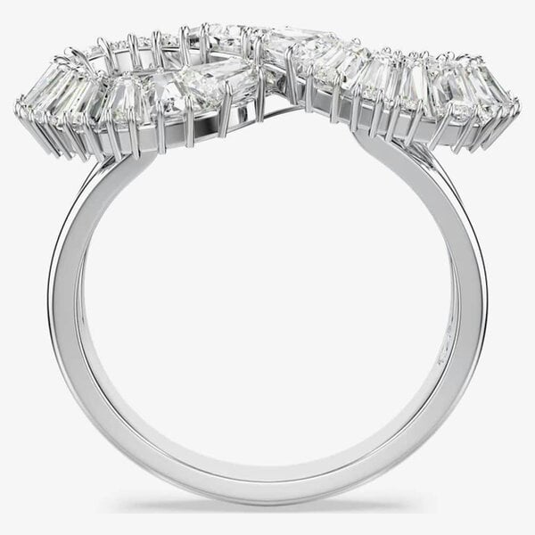 Swarovski Hyperbola Rhodium Plated Infinity Cocktail Ring 567969