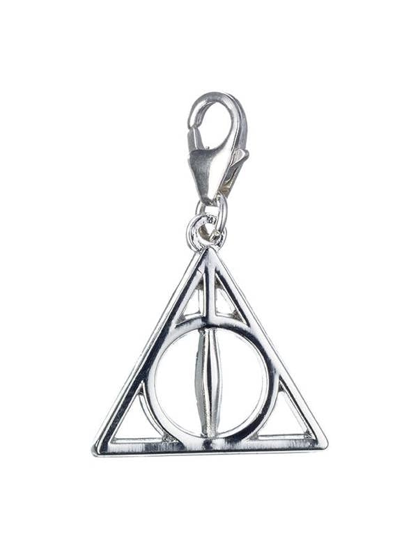 Harry Potter sterling silver Deathly Hallows clip on charm 