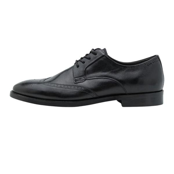 Ted Baker Hackney Wing Toe Brogue Detail Black Shoes