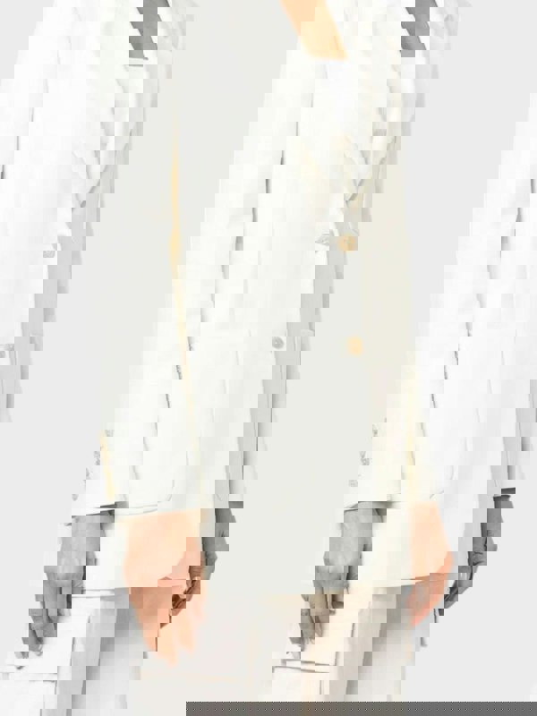 Palm Angels Knitted Tape Blazer White - Supplied FashionPalm Angels