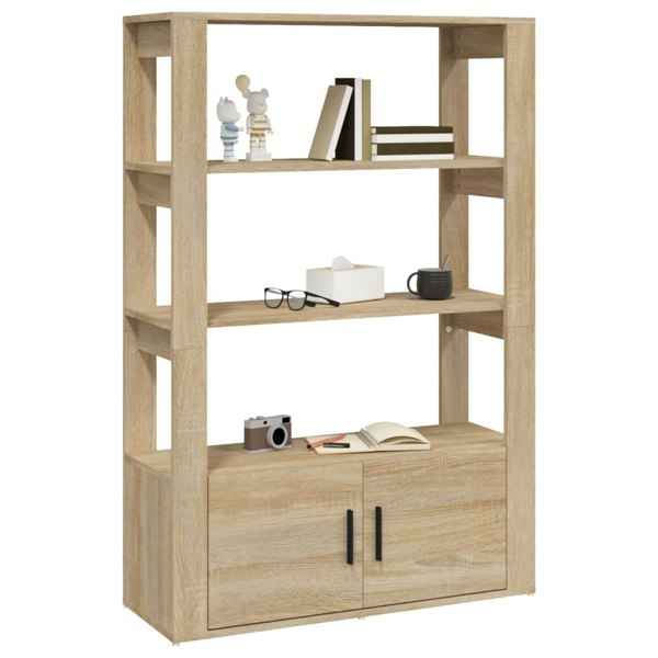 Berkfield Sideboard Sonoma Oak 80x30x119.5 cm Engineered Wood