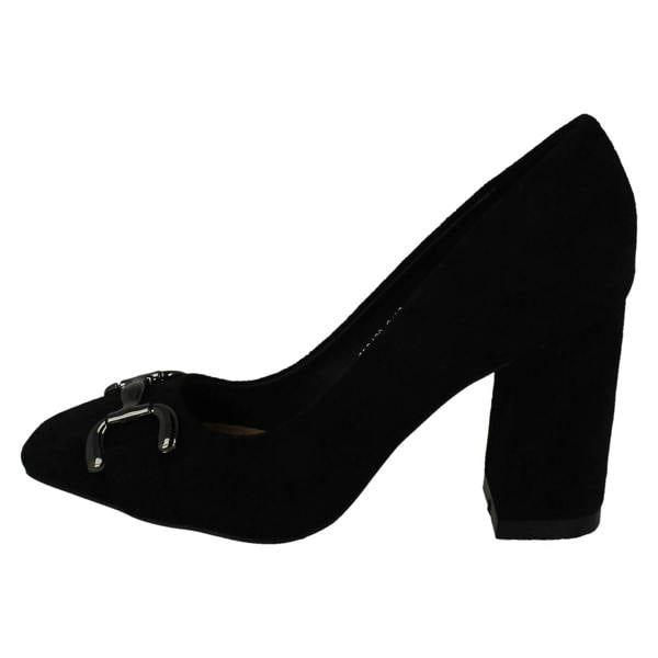 Spot On Ladies Spot On Elegant Buckle Detail Court Shoes F90139
